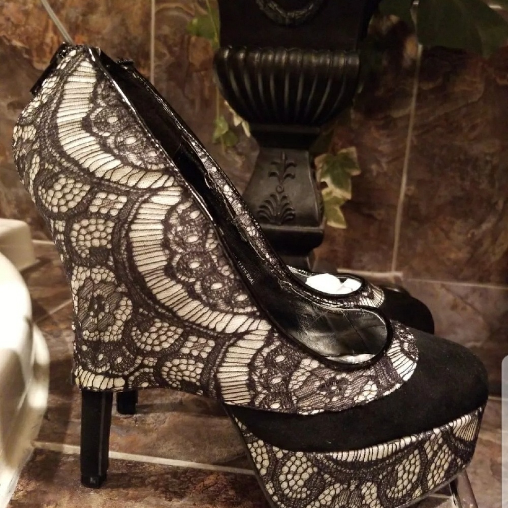 Lace heels